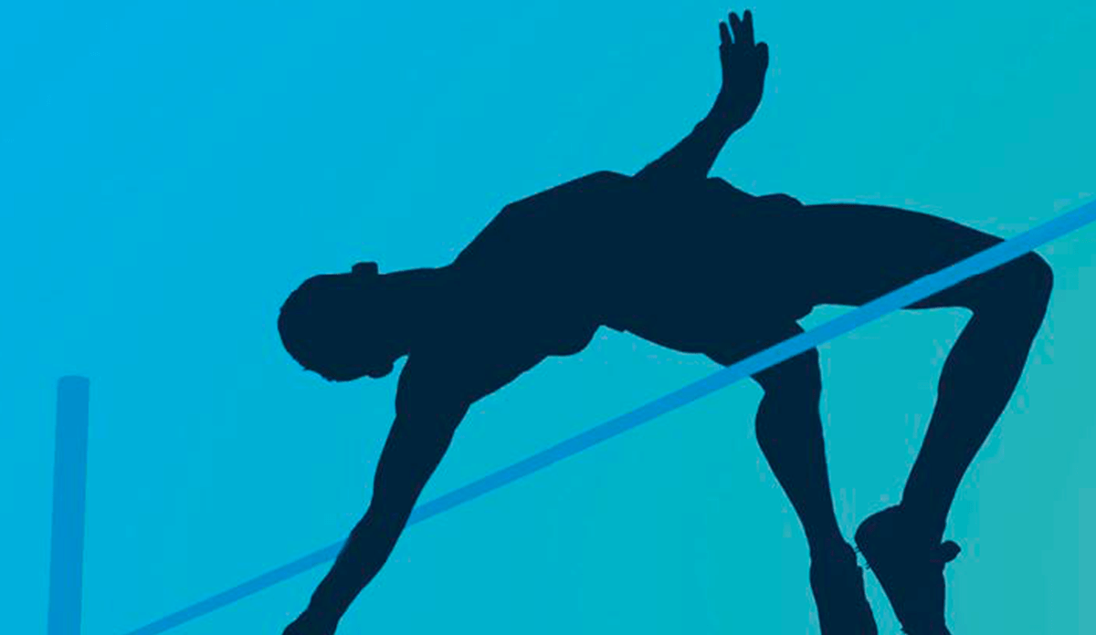 Silhouette of person in backbend pose