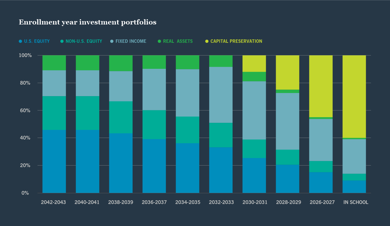 Enrollment year investment portfolios