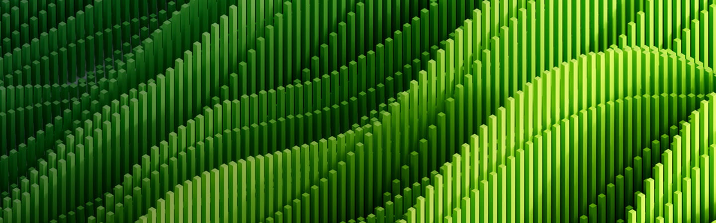 Green abstract digital waves