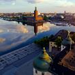 Stockholm water and historic buildings