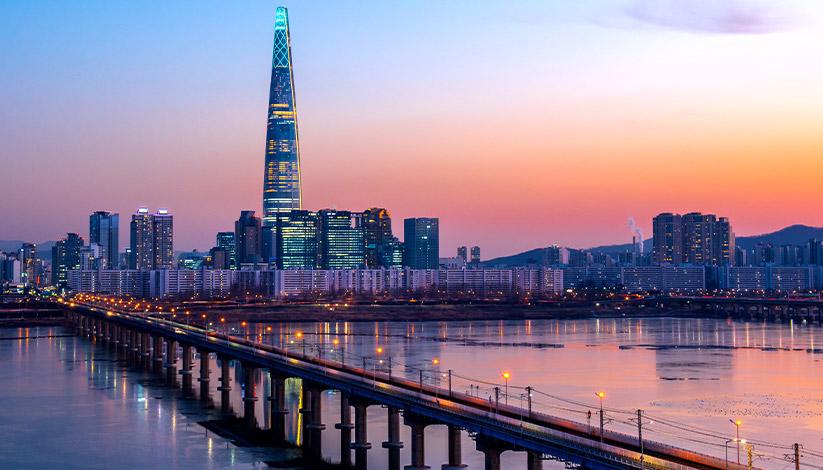 An Asia pacific skyline